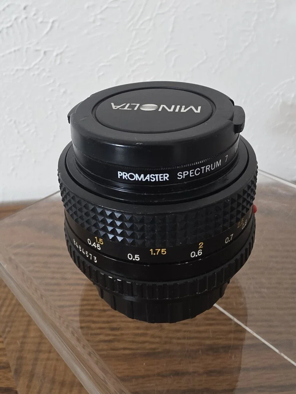 Vintage Minolta MD 50mm f/1.7 Manual Focus SLR Lens 49mm Japan 8484573 w/ Cap Fi